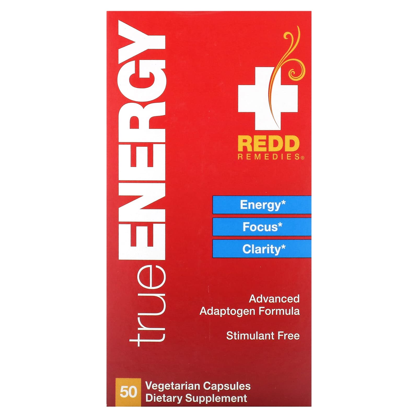 Redd Remedies, TrueEnergy, 50 Vegetarian Capsules - Image 1
