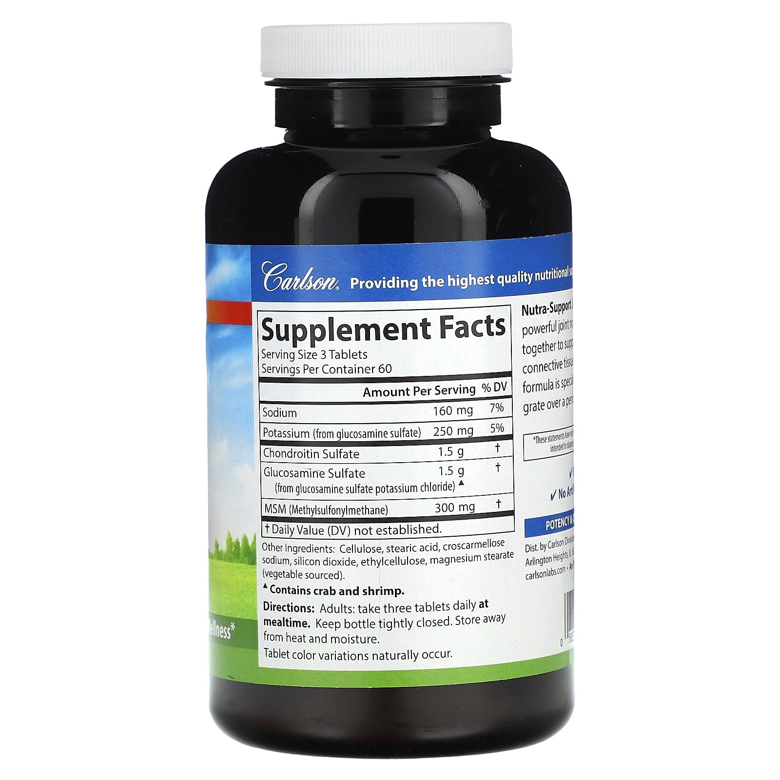 Support Healthy Joints with Carlson Nutra-Support Joint MSM - Image 2