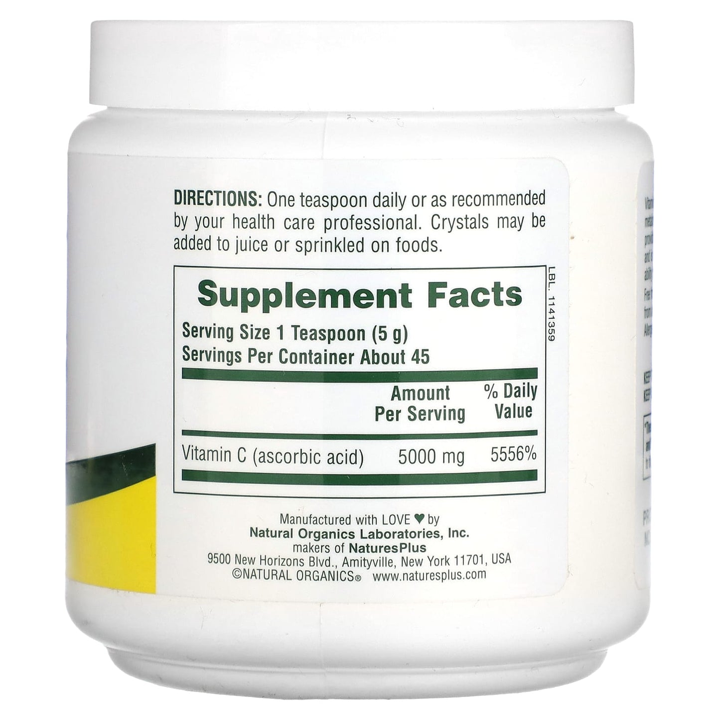 NaturesPlus, Vitamin C Micro-Crystals, 8 oz (227 g) - Image 2