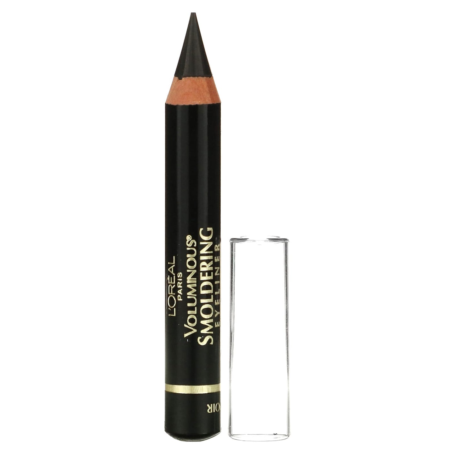 L'Oréal, Voluminous, Smoldering Wood Pencil Eyeliner, 645 Black, 0.087 oz (2.48 g) - Image 1
