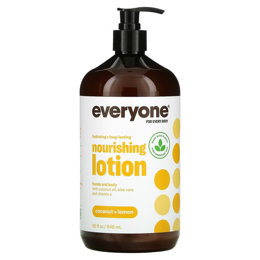 Everyone Nourishing Lotion, Coconut + Lemon, Hydrating Body & Hand Care - Image 1