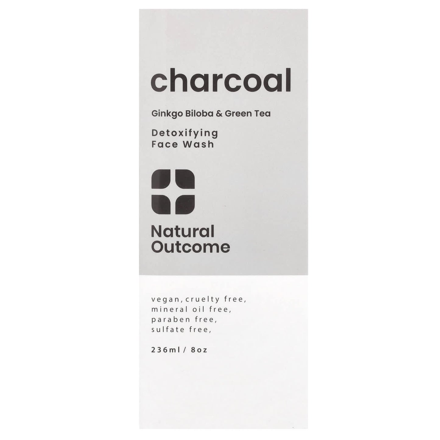 Natural Outcome, Charcoal, Detoxifying Face Wash, 8 oz (236 ml) - Image 2