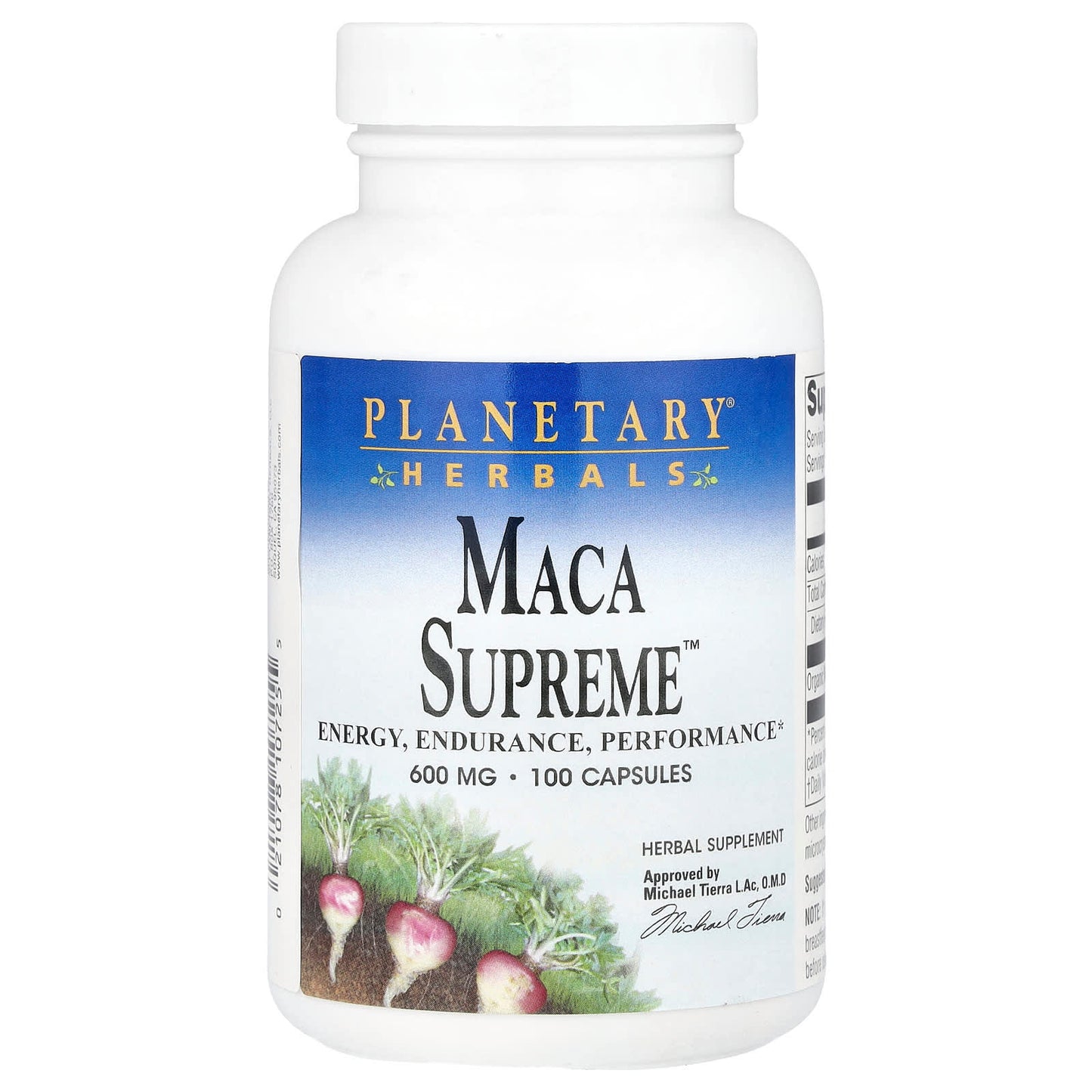 Planetary Herbals, Maca Supreme™, 600 mg , 100 Capsules - Image 1