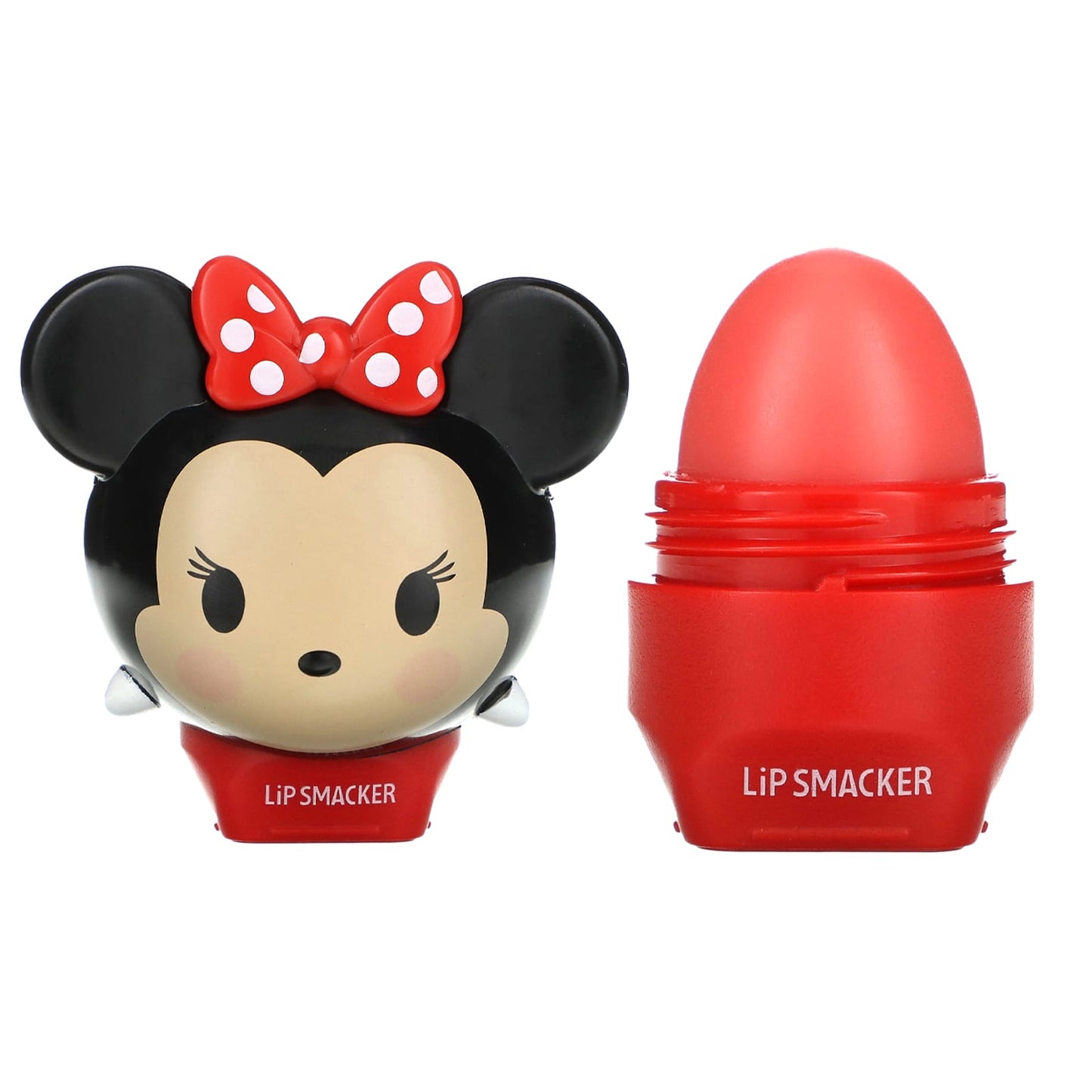 Lip Smacker, Disney Tsum Tsum,  Lip Balm, Minnie Mouse,  Strawberry Lollipop, 0.26 oz (7.4 g) - Image 1