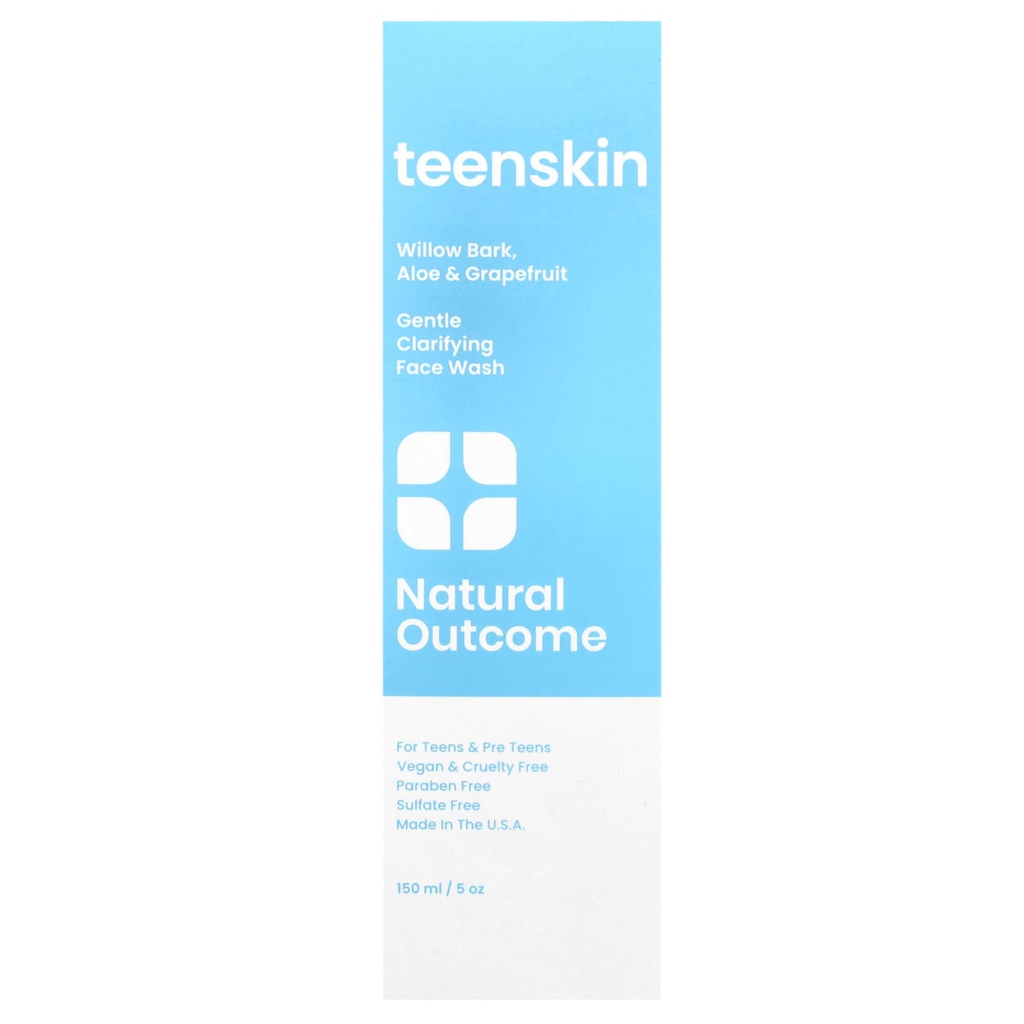Natural Outcome, Teen Skin, Gentle Clarifying Face Wash, 5 oz (150 ml) - Image 2