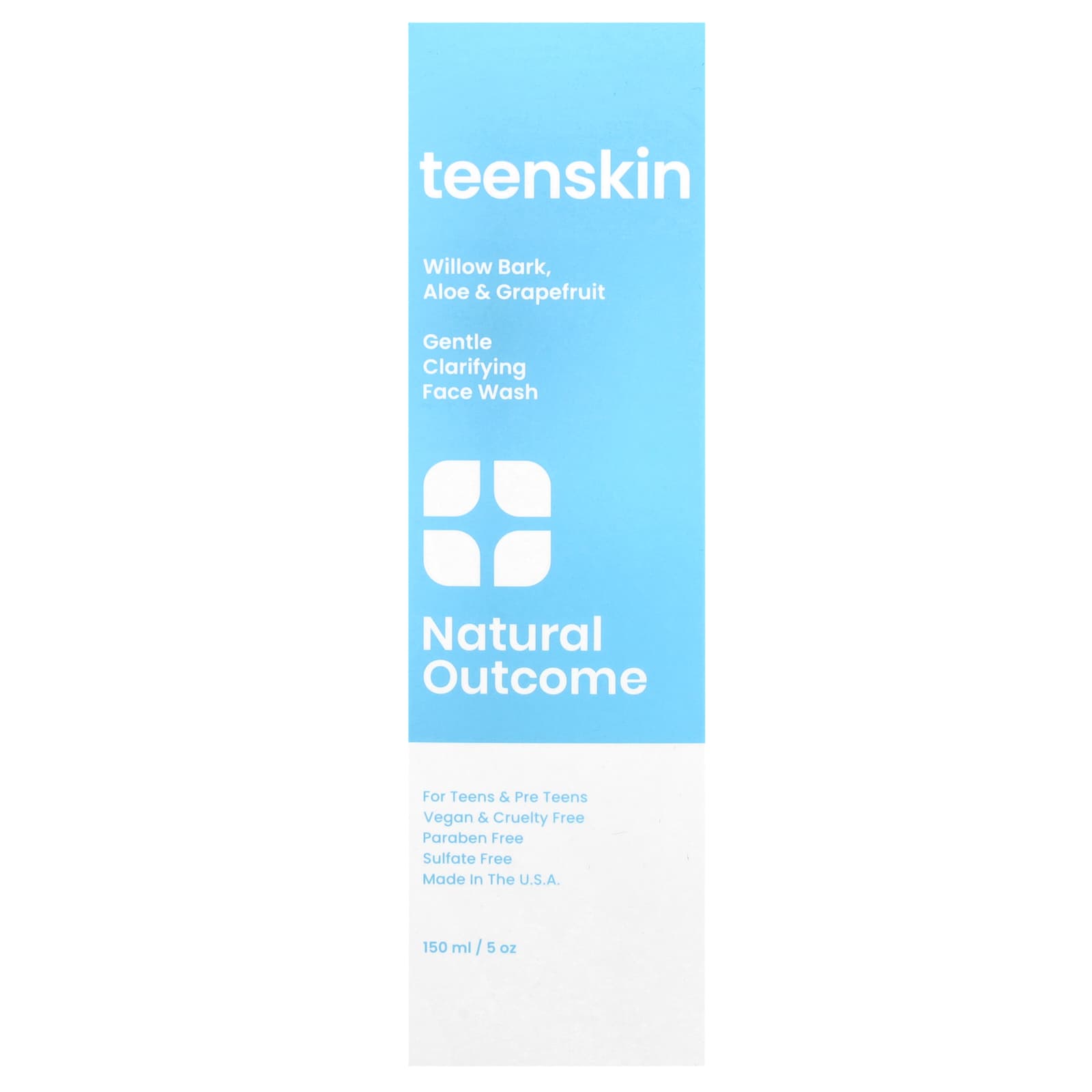 Natural Outcome, Teen Skin, Gentle Clarifying Face Wash, 5 oz (150 ml) - Image 2
