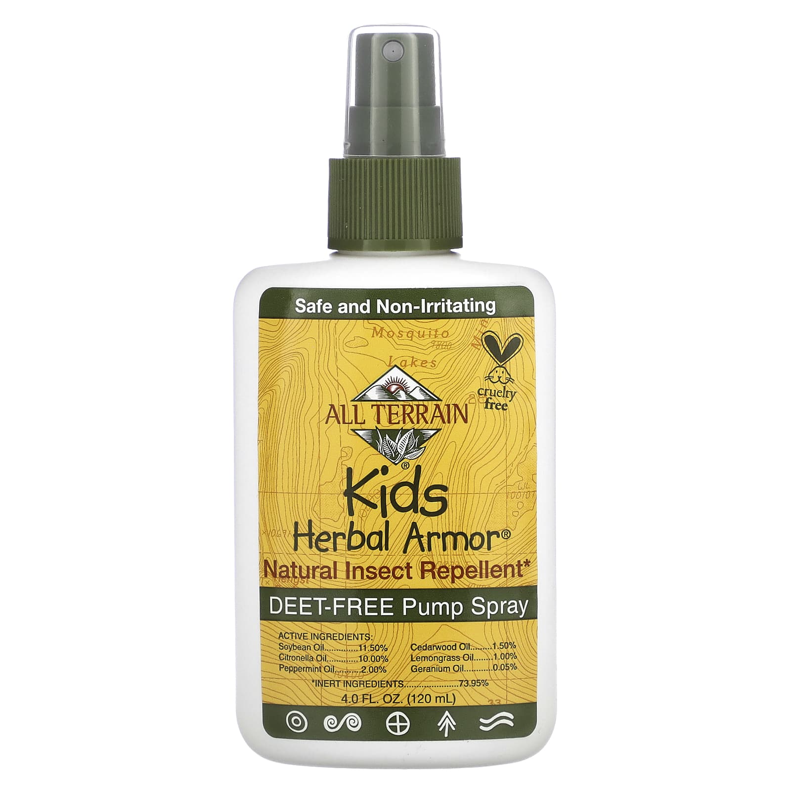 Natural Kids Insect Repellent Spray - 4 fl oz (120 ml) - Deet-Free - Image 1