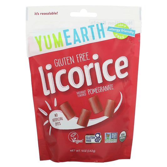 YumEarth, Gluten Free Licorice, Pomegranate, 5 oz (142 g) - Image 1
