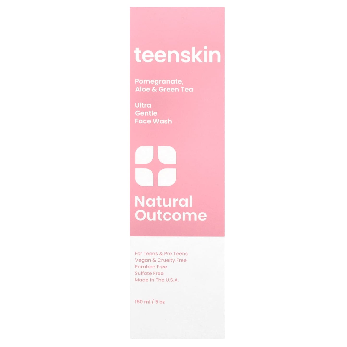 Natural Outcome, Teen Skin, Ultra Gentle Face Wash, 5 oz (150 ml) - Image 2