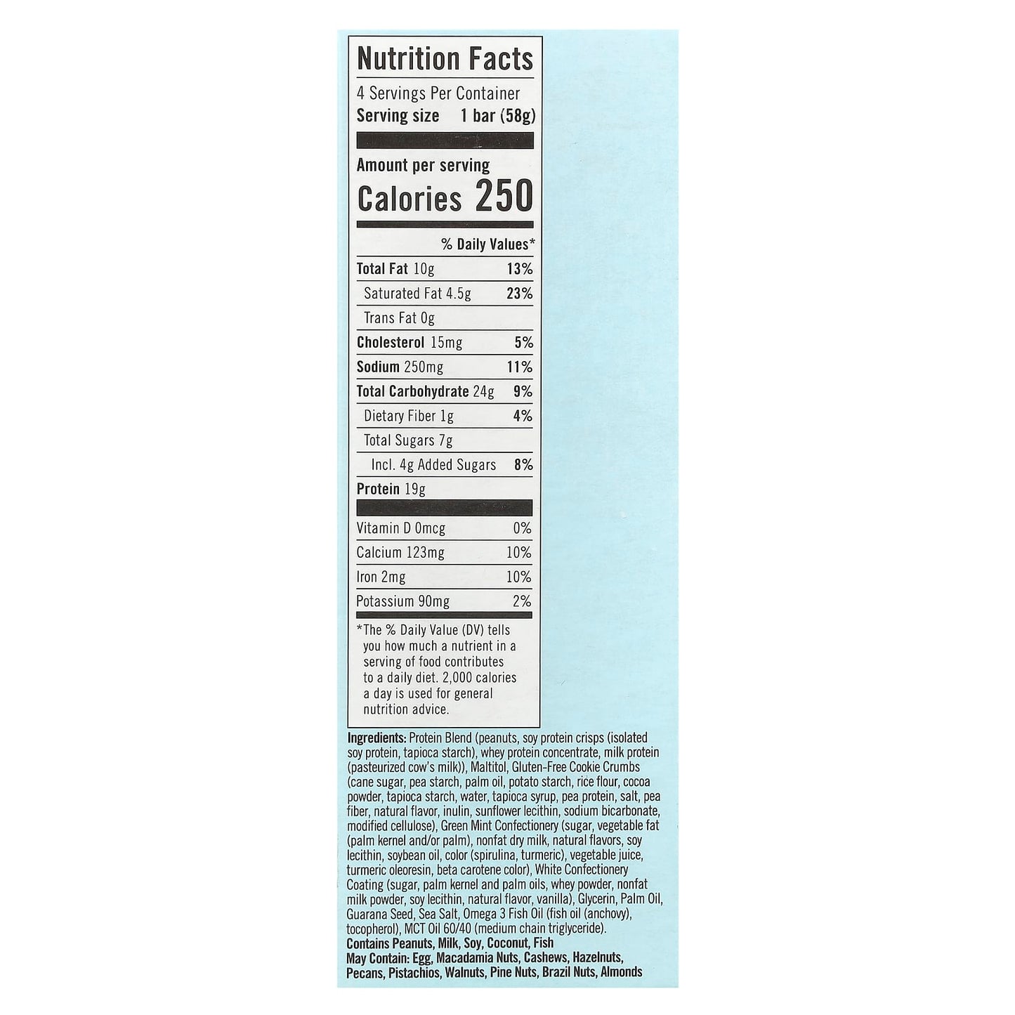 Mint Cookies 'N Cream Protein Bars by JiMMY!, 4-Pack, Plant-Based - Image 2
