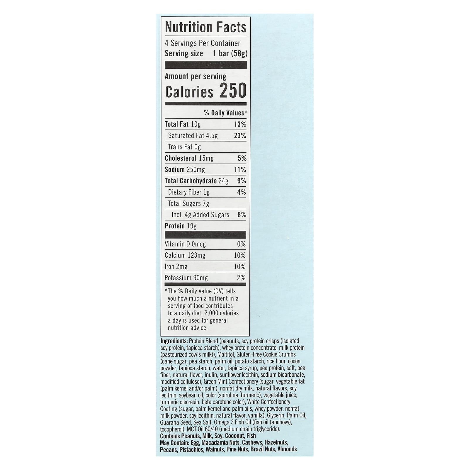 Mint Cookies 'N Cream Protein Bars by JiMMY!, 4-Pack, Plant-Based - Image 2