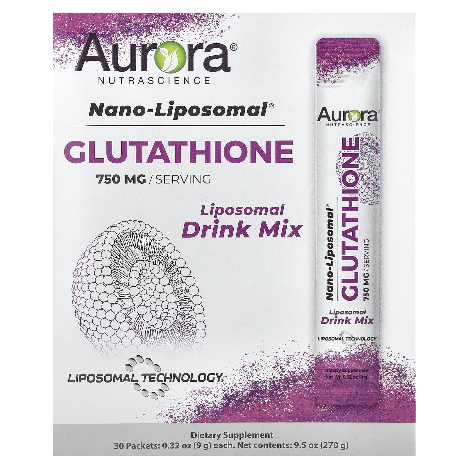 Boost Glutathione Levels with Nano-Liposomal Glutathione by Aurora Nutrascience - Image 1