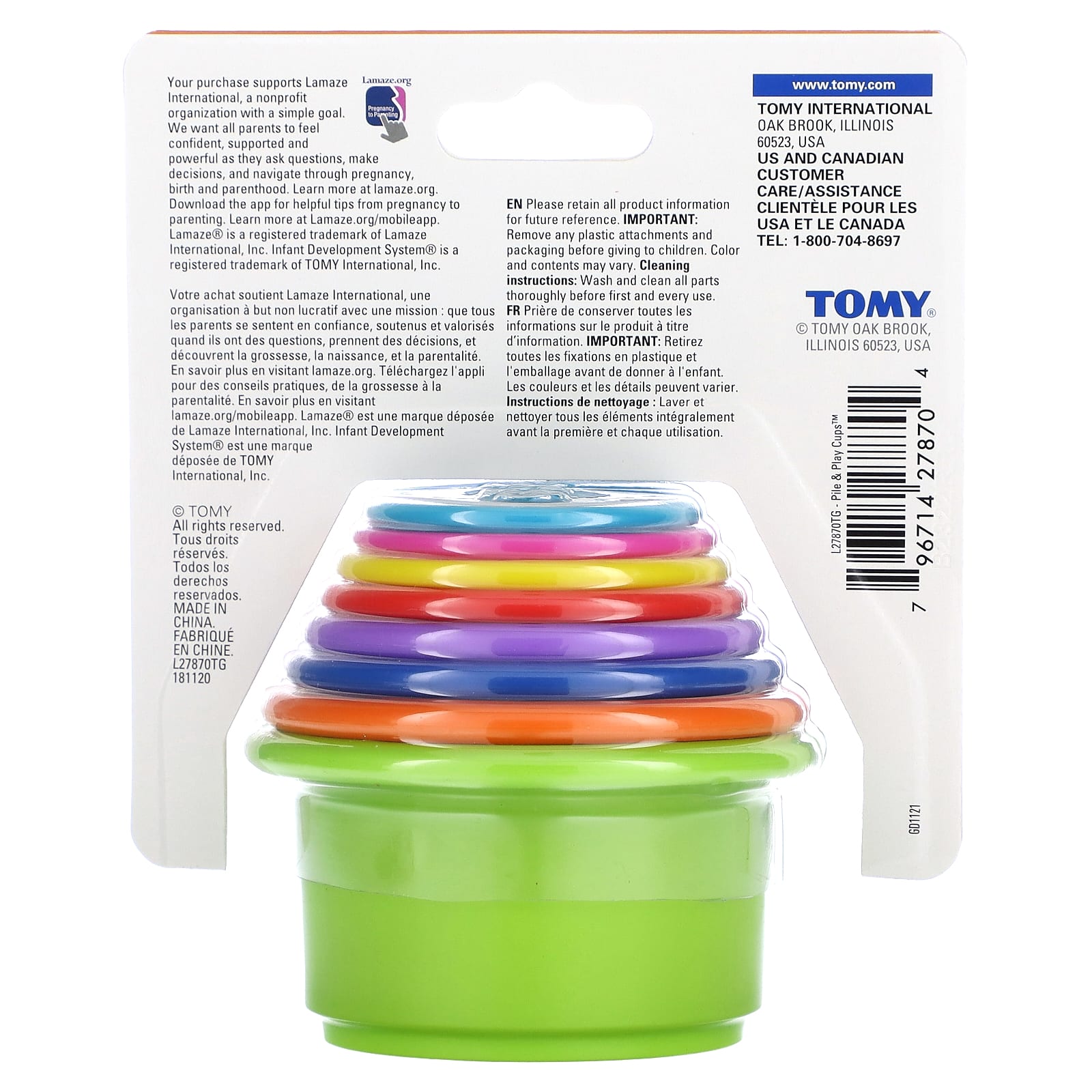 Lamaze, Pile & Play Cups, 6 Months+, 8 Piece Set - Image 2