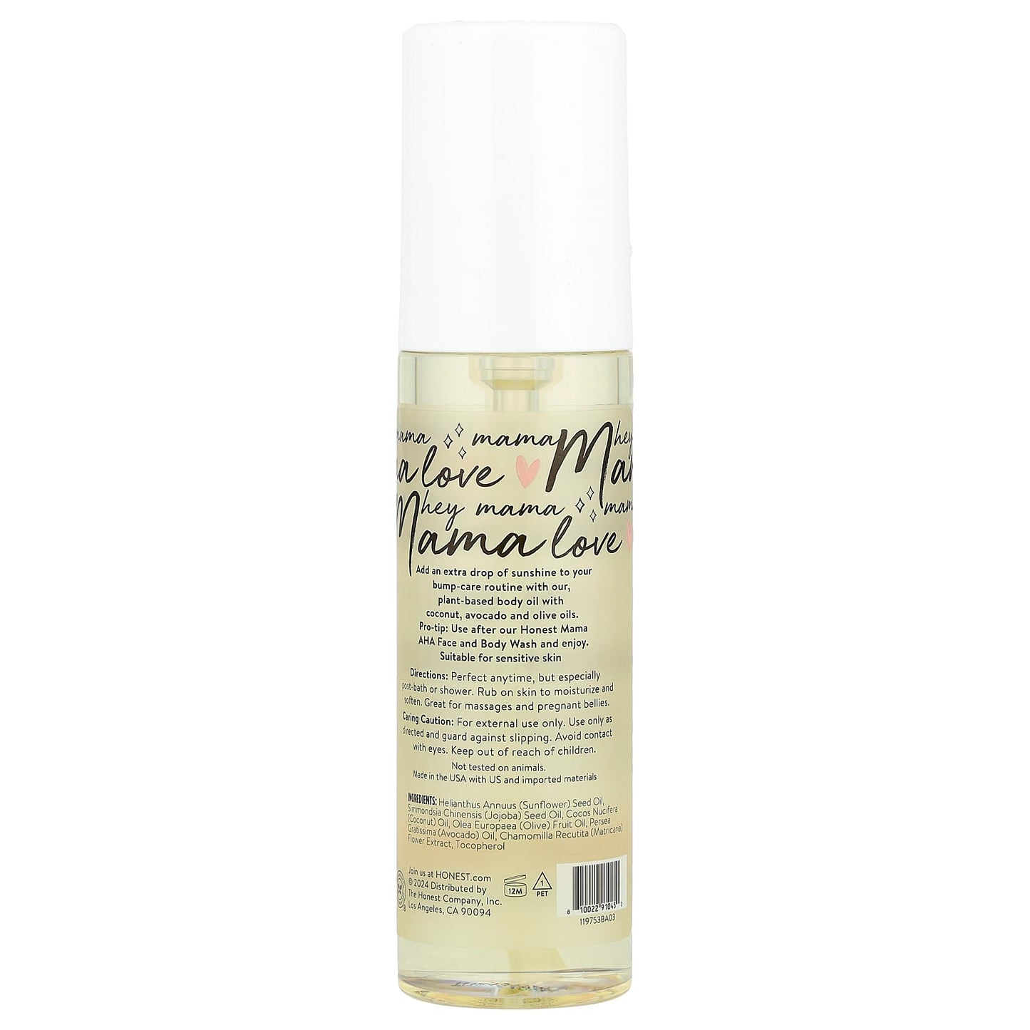 The Honest Company, Glow On Body Oil, Unscented, 4.2 fl oz (124 ml) - Image 2