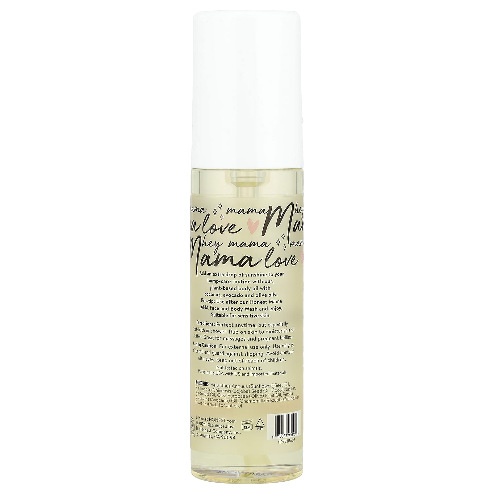 The Honest Company, Glow On Body Oil, Unscented, 4.2 fl oz (124 ml) - Image 2
