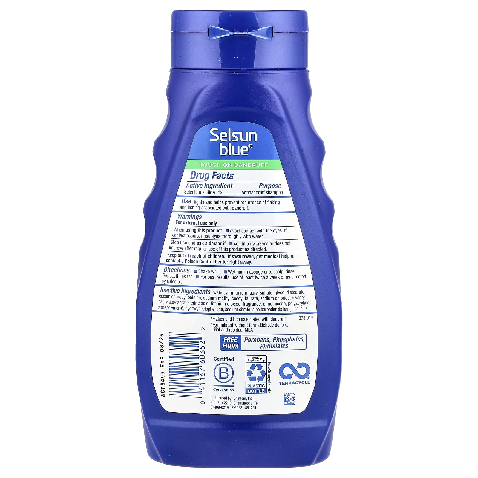 Selsun Blue, Antidandruff Shampoo, Moisturizing, 11 fl oz (325 ml) - Image 2