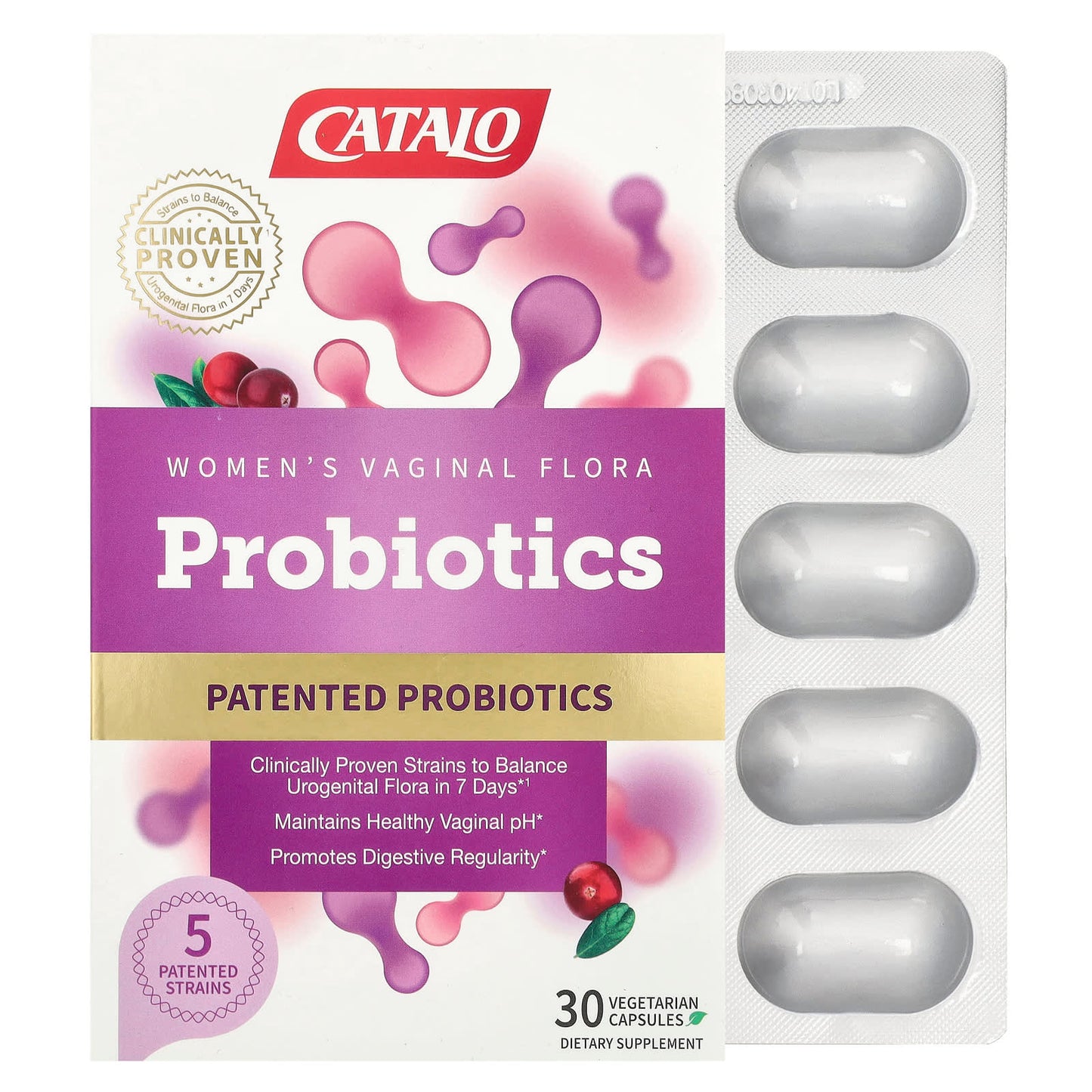 Women's Vaginal Flora Probiotics by CATALO - 30 Day Supply - Image 1