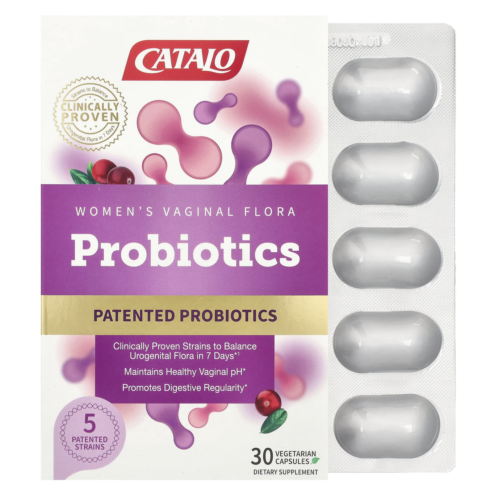 Women's Vaginal Flora Probiotics by CATALO - 30 Day Supply - Image 1