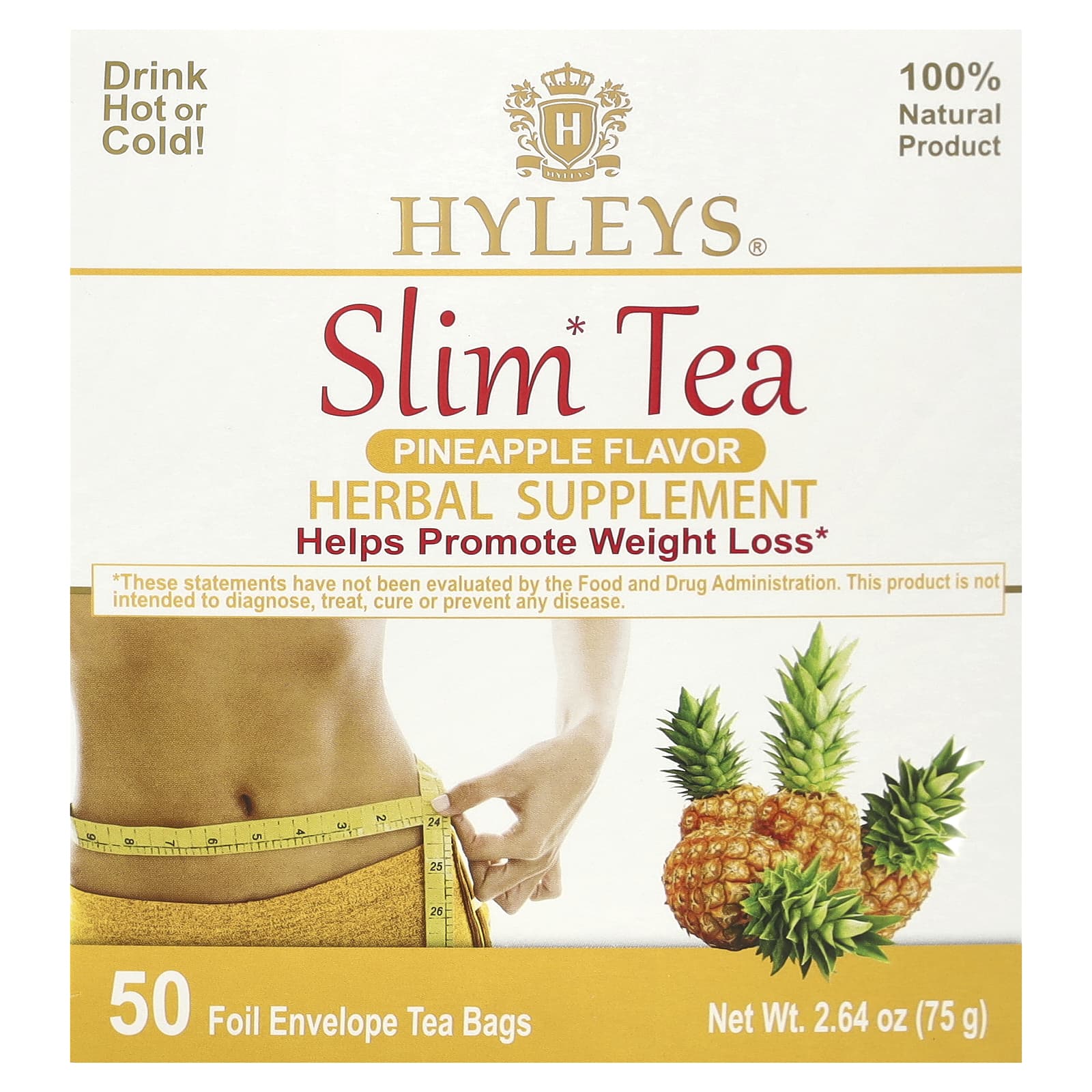 Hyleys Tea - Natural Weight Loss Support with Pineapple Slim Tea - Image 1