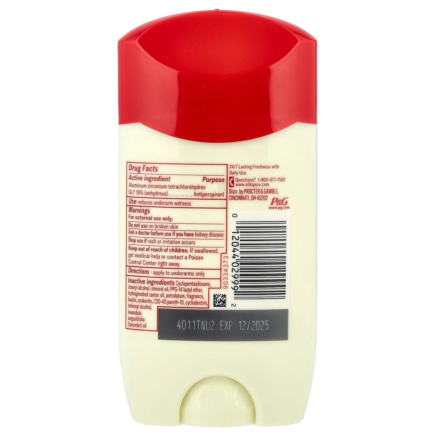 Old Spice, Antiperspirant & Deodorant, Wilderness with Lavender, 2.6 oz (73 g) - Image 2