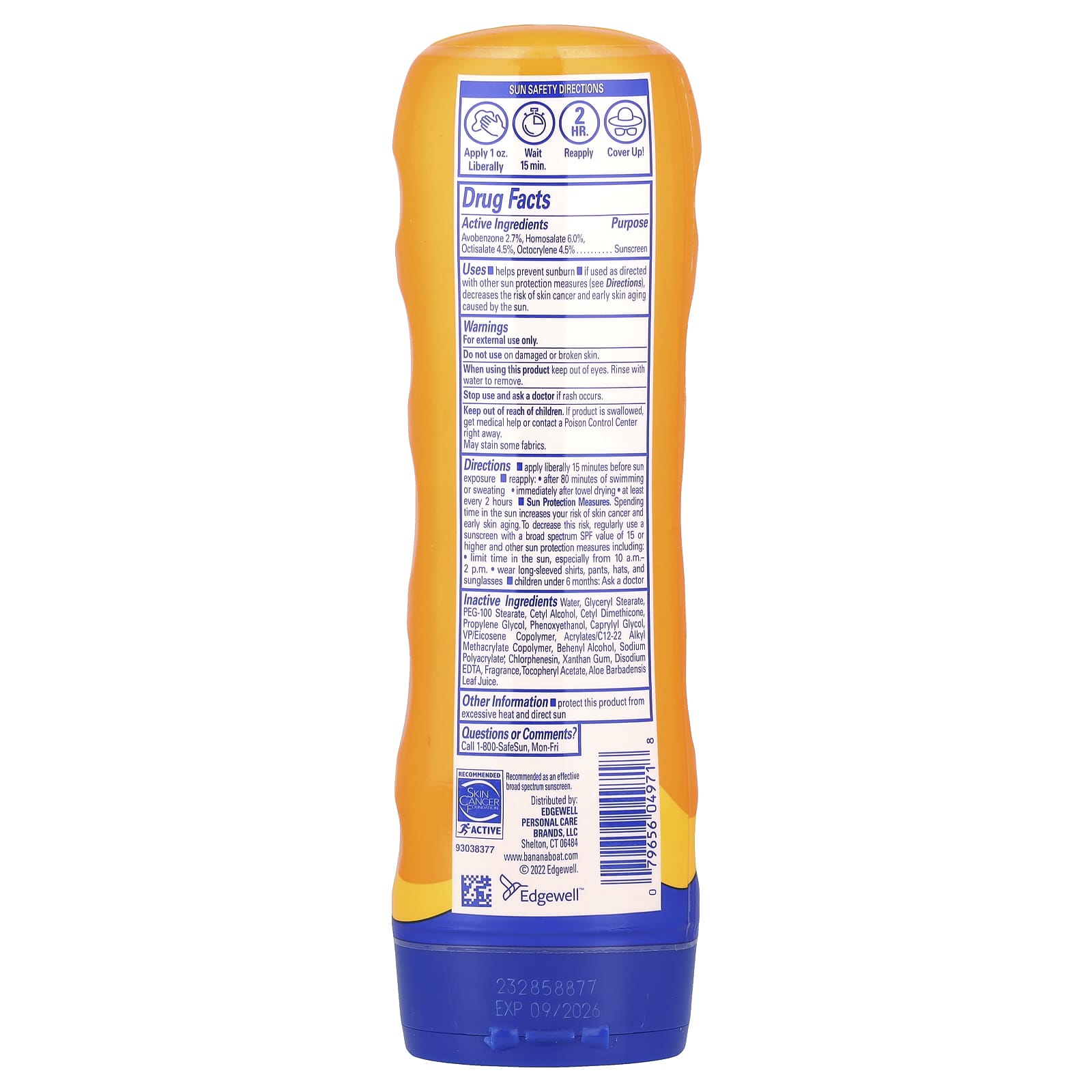 Banana Boat Sport Ultra Sunscreen Lotion, SPF 30, 8 fl oz - Image 2
