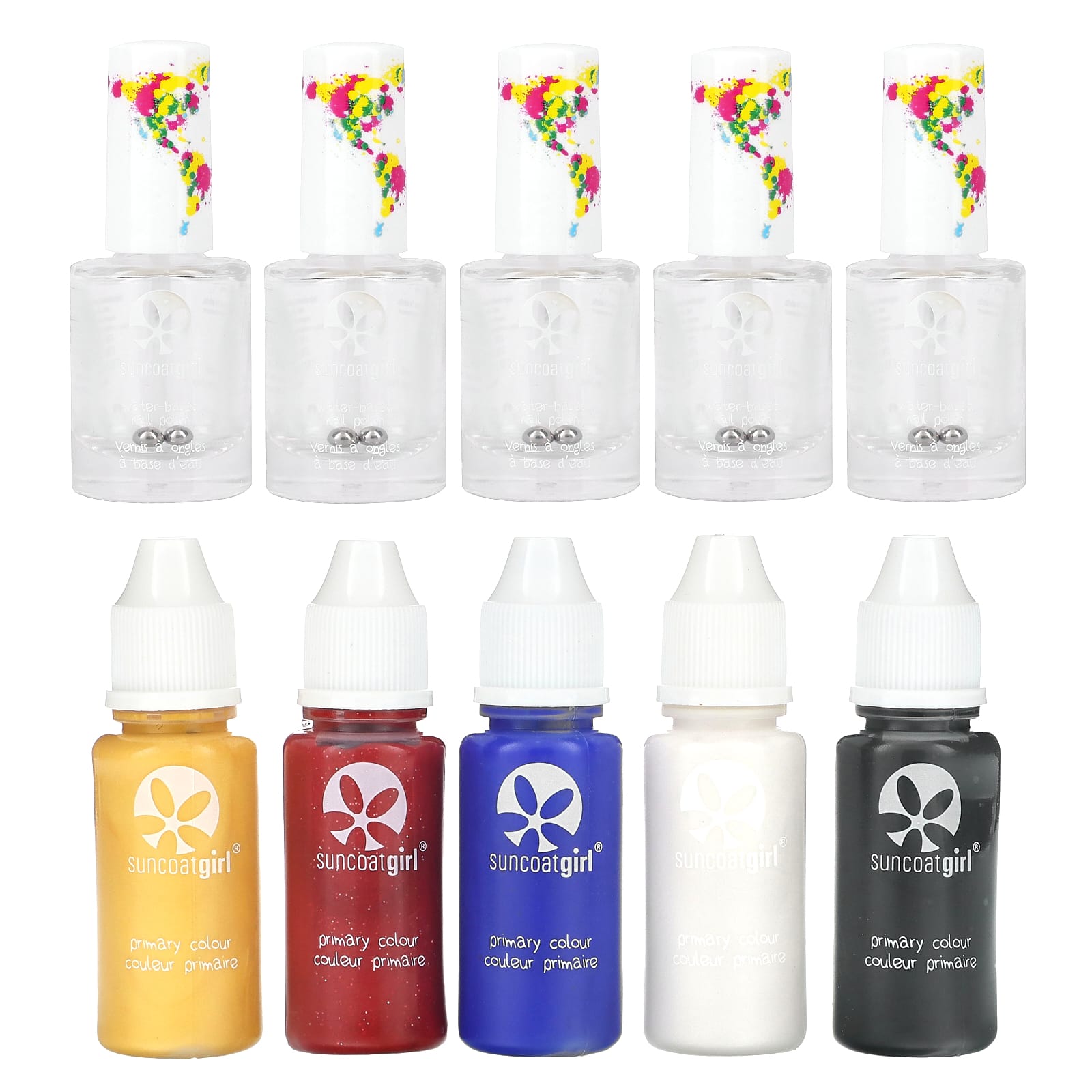 SuncoatGirl, Water-Based Nail Polish Color Creation Kit, 10 Piece Kit - Image 1