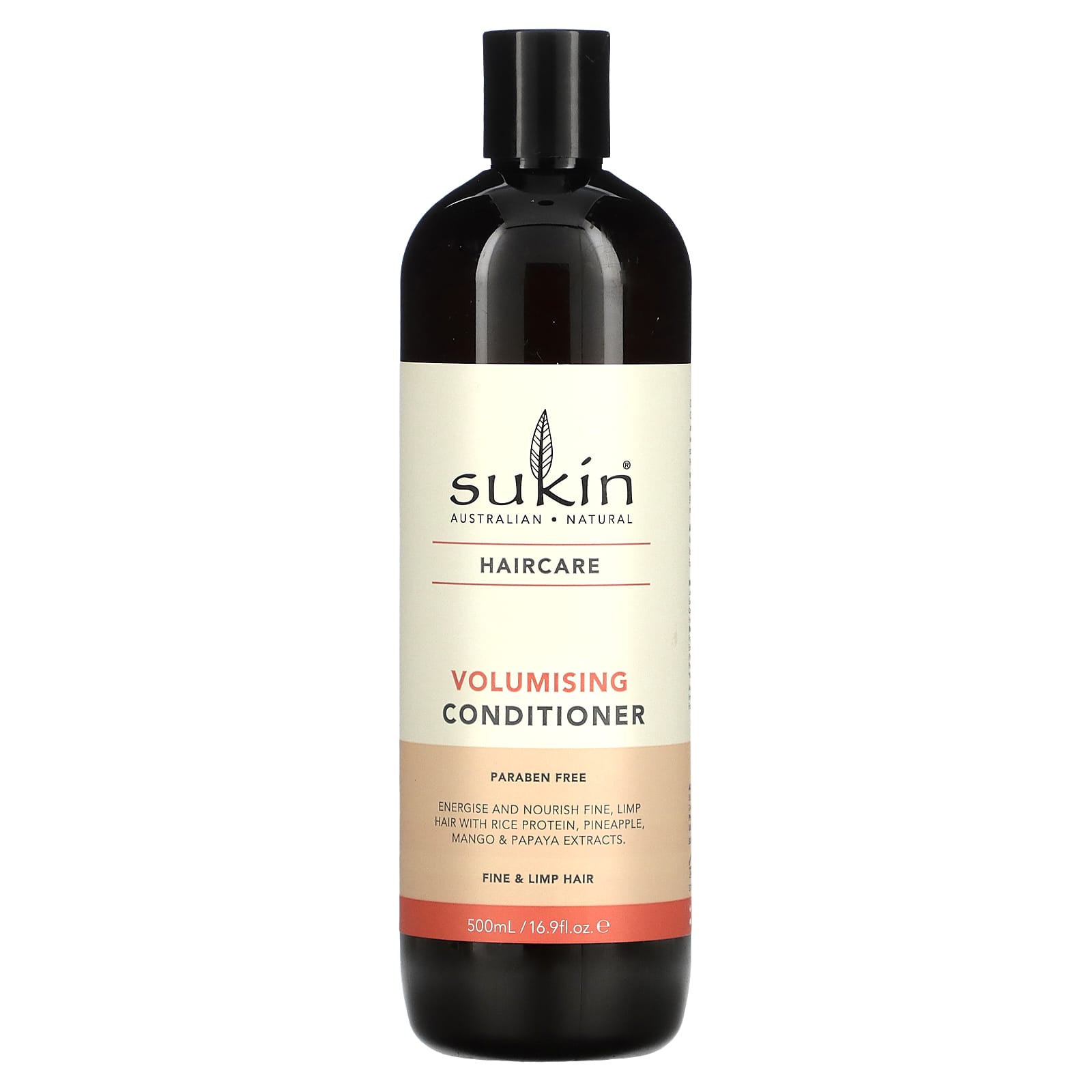 Sukin, Haircare, Volumising Conditioner, Fine and Limp Hair, 16.9 fl oz (500 ml) - Image 1