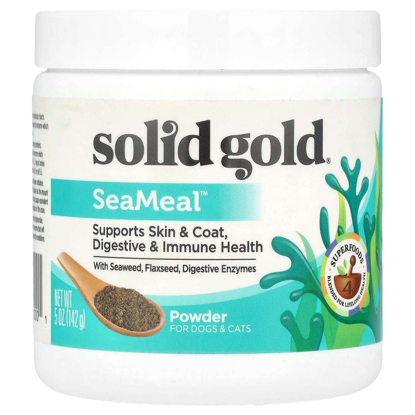 Solid Gold, SeaMeal™ Powder, For Dogs & Cats , 5 oz (142 g) - Image 1