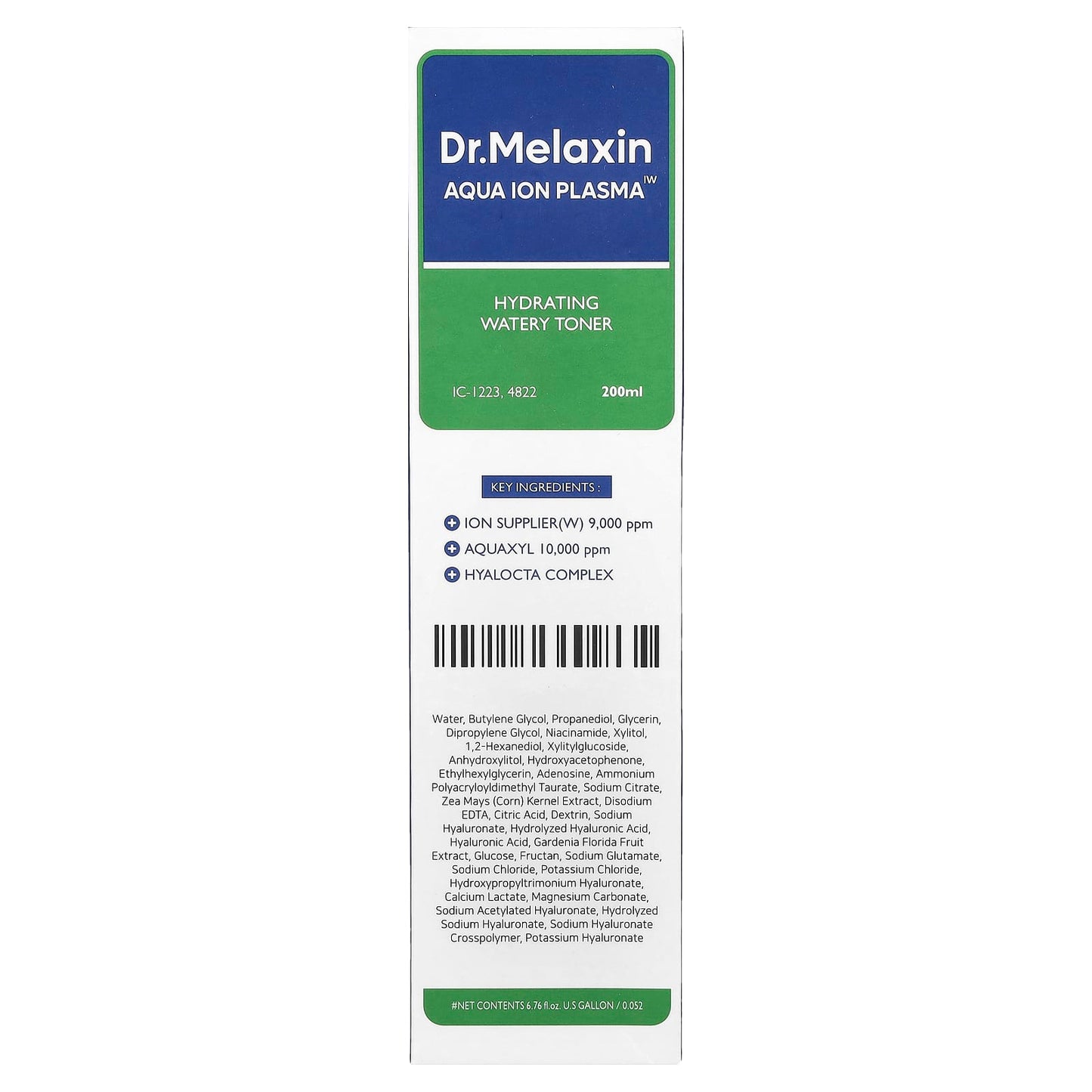 Dr. Melaxin Aqua Ion Plasma Hydrating Toner for All Skin Types | 200ml - Image 2