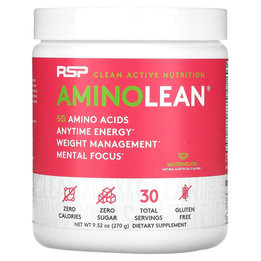 RSP Nutrition, AminoLean, Watermelon, 9.52 oz (270 g) - Image 1