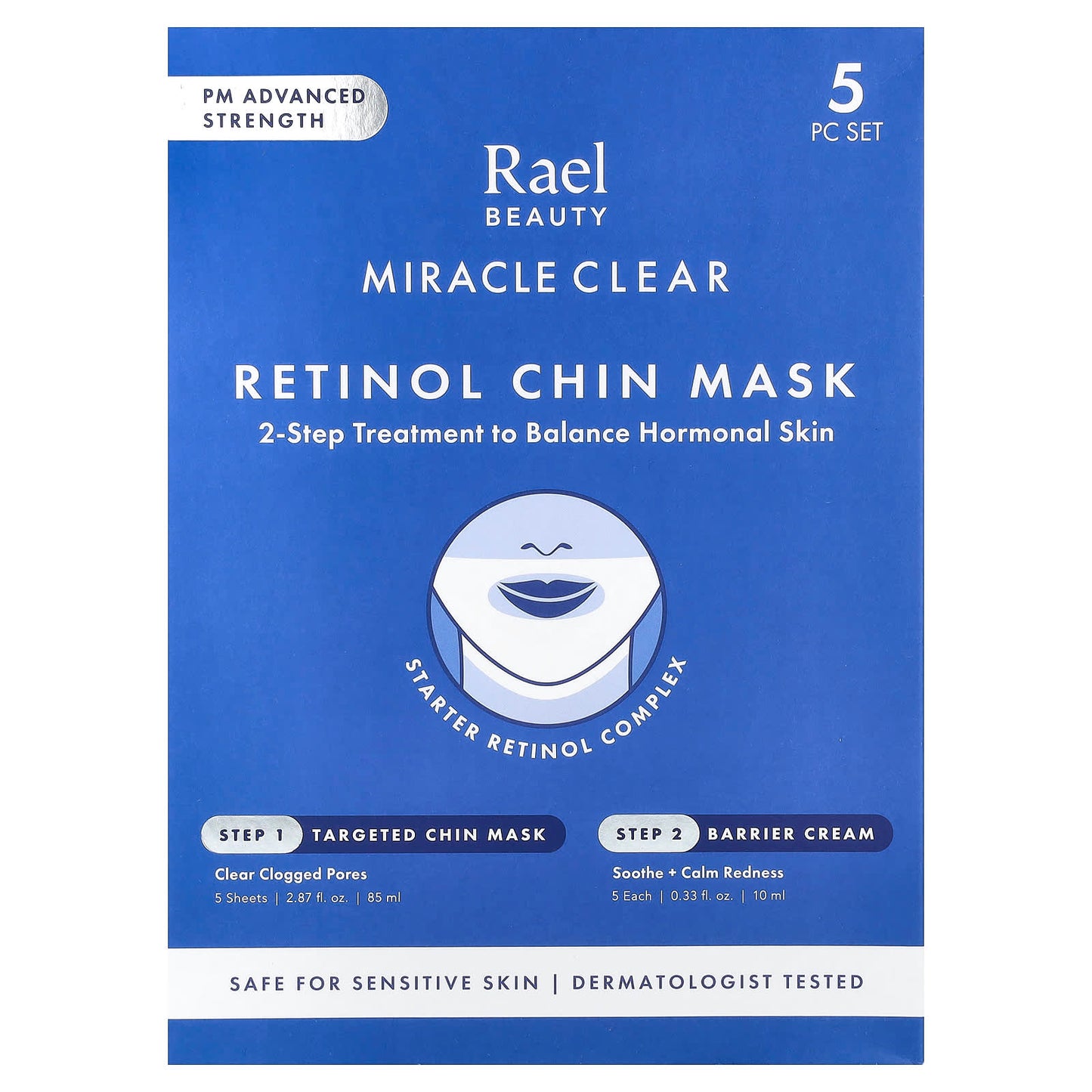 Rael, Miracle Clear, Retinol Chin Beauty Mask, Barrier Cream, 10 Piece Kit - Image 2