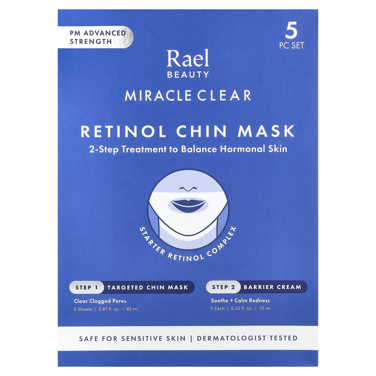 Rael, Miracle Clear, Retinol Chin Beauty Mask, Barrier Cream, 10 Piece Kit - Image 2