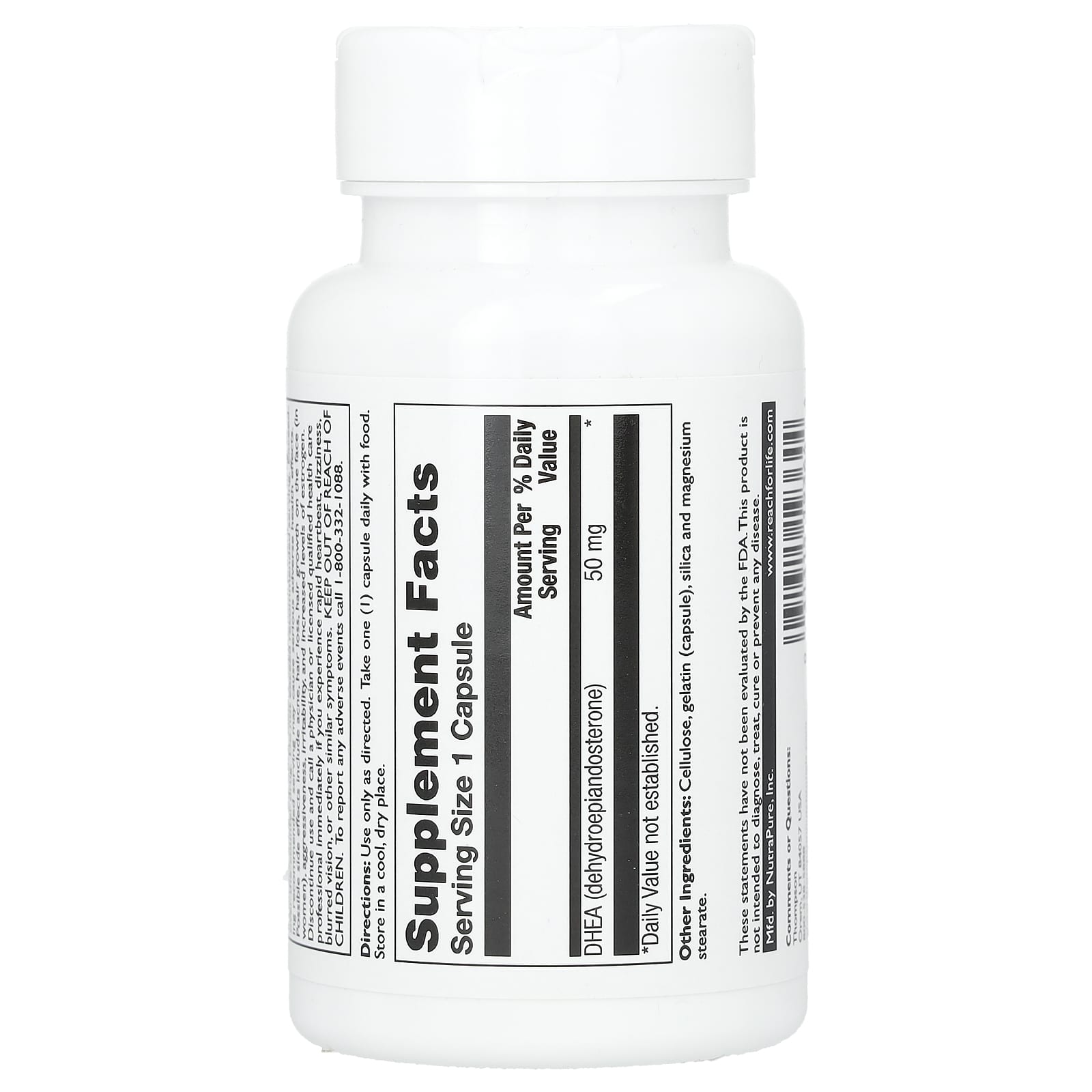 Thompson, DHEA , 50 mg , 60 Capsules - Image 2