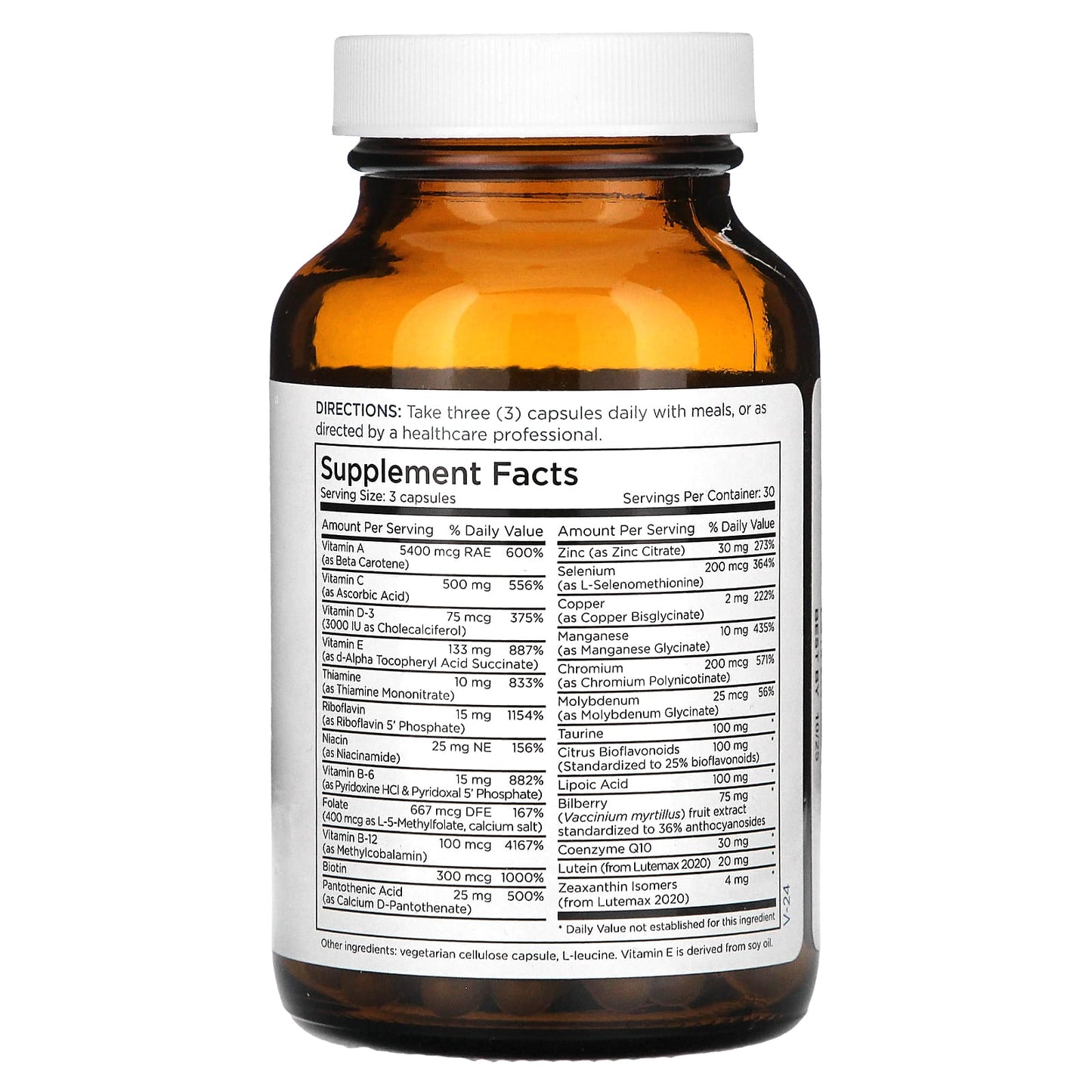 Metabolic Maintenance, Vital Eyes Complete, Ocular Formula, 90 Capsules - Image 2