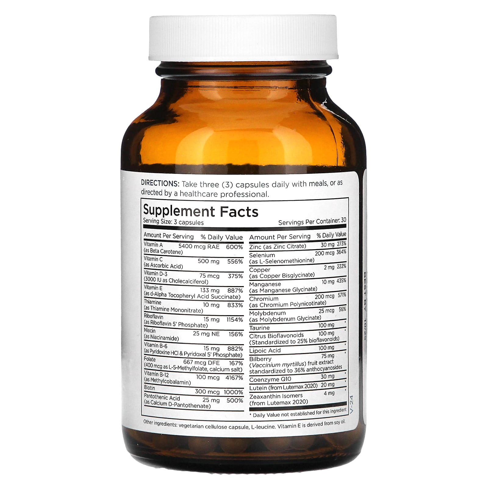 Metabolic Maintenance, Vital Eyes Complete, Ocular Formula, 90 Capsules - Image 2