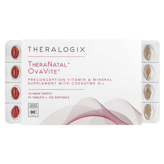 Theralogix, TheraNatal, OvaVite, 91 Tablets + 182 Softgels - Image 1