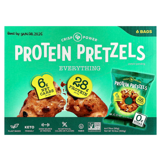 Plant-Based Protein Pretzels - Keto Friendly Crispy Snacks - Image 1