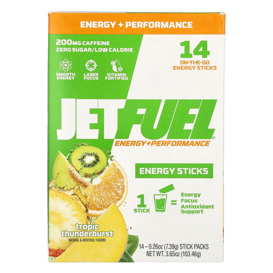 GAT JetFuel Energy Sticks for Peak Performance & Focus | 14 Stick Packs - Image 1