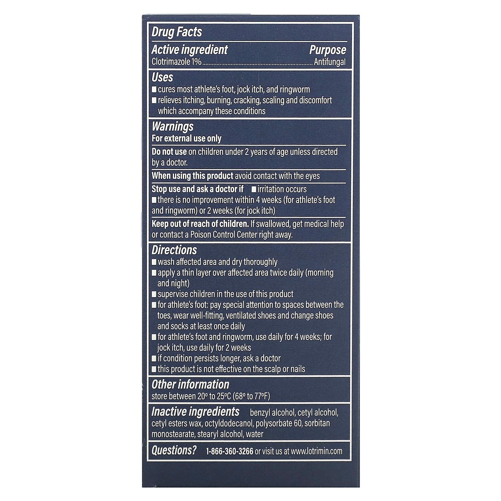 Lotrimin, Athlete's Foot Antifungal Cream, 0.53 oz (15 g) - Image 2