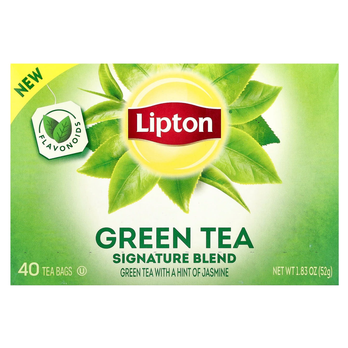 Lipton, Green Tea, Signature Blend , 40 Tea Bags, 1.83 oz (52 g) - Image 1
