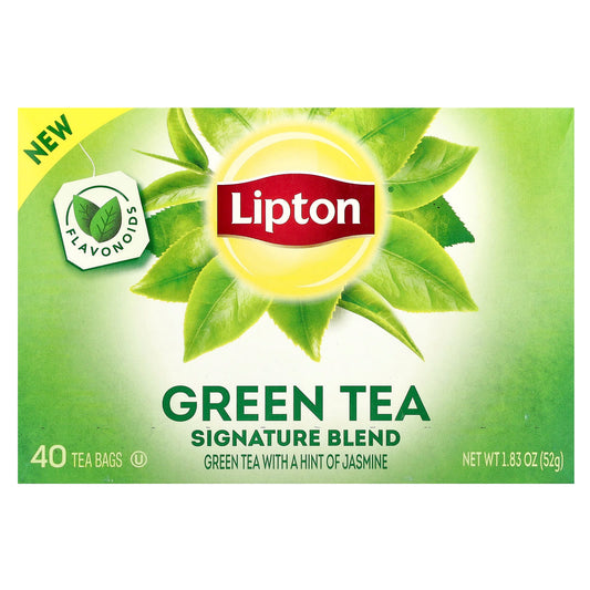 Lipton, Green Tea, Signature Blend , 40 Tea Bags, 1.83 oz (52 g) - Image 1