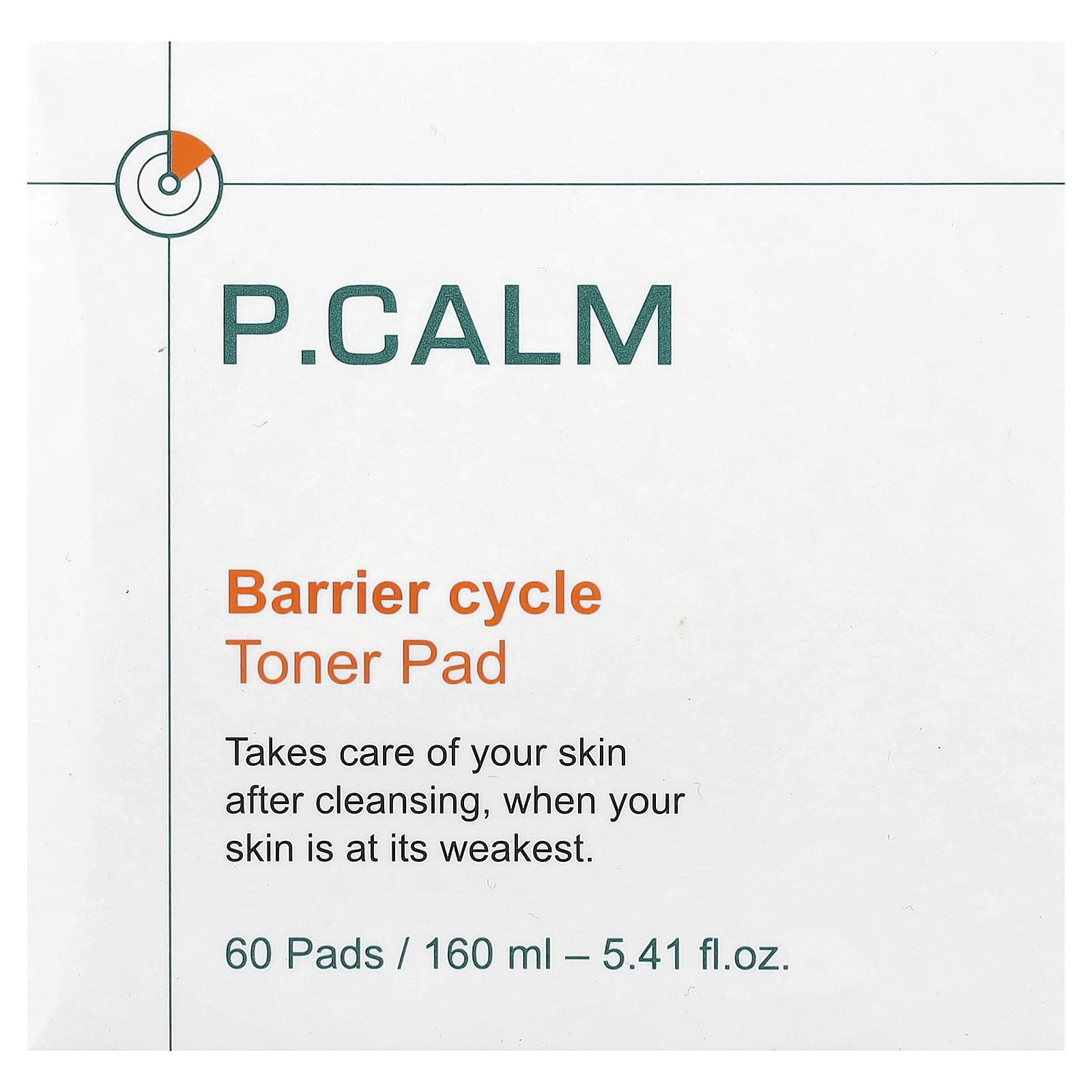 P.CALM, Barrier Cycle Toner Pad, 60 Pads, 5.41 fl oz (160 ml) - Image 2