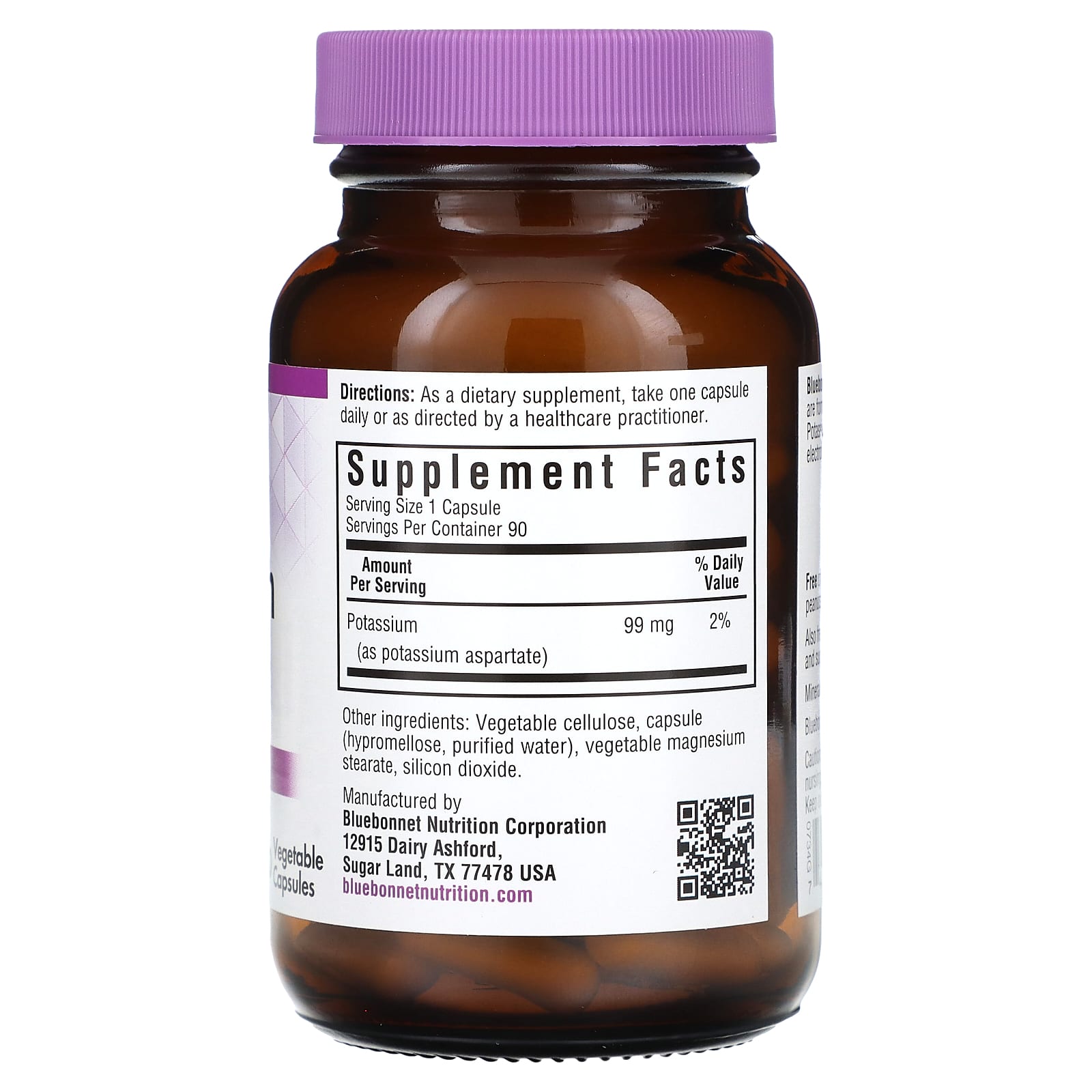 Bluebonnet Potassium 99mg Support Electrolyte Balance - Image 2