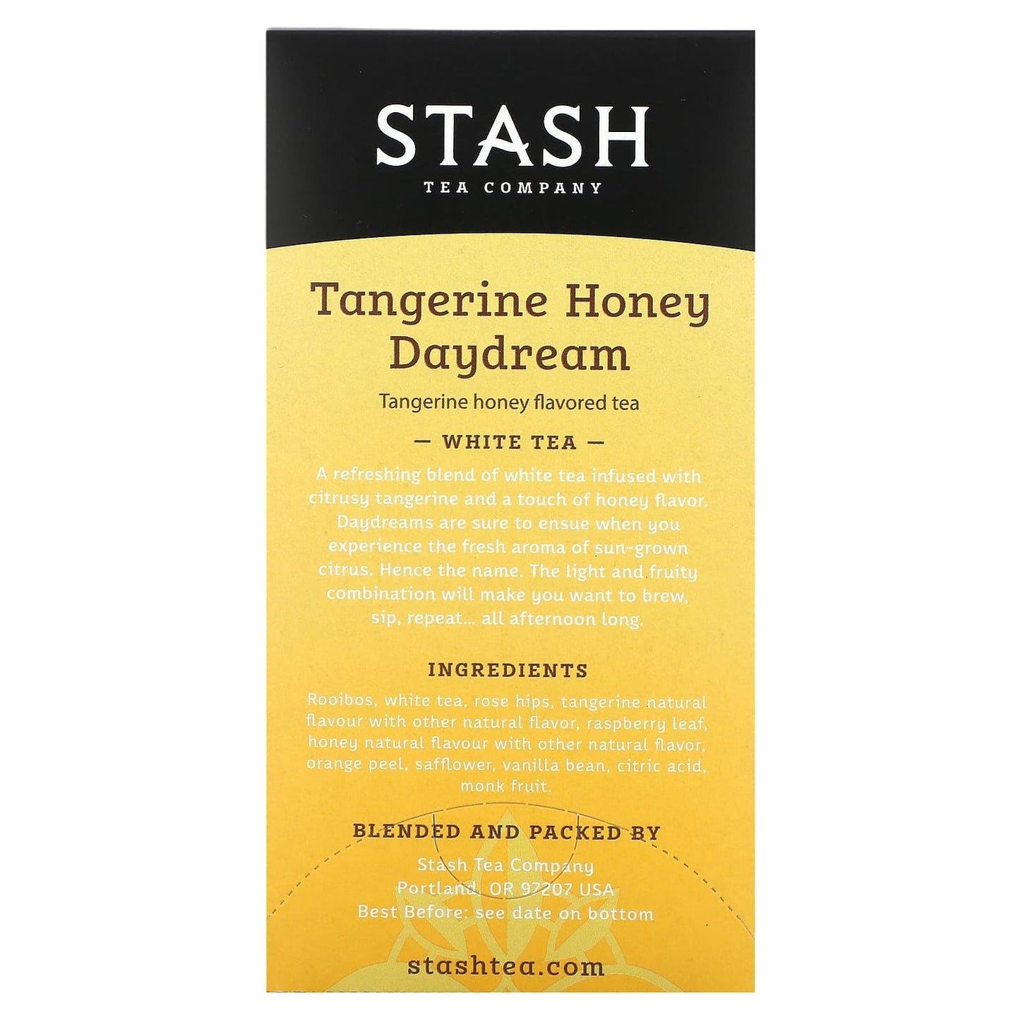 Stash Tea, White Tea, Tangerine Honey Daydream , 18 Tea Bags, 1.2 oz (35 g) - Image 2