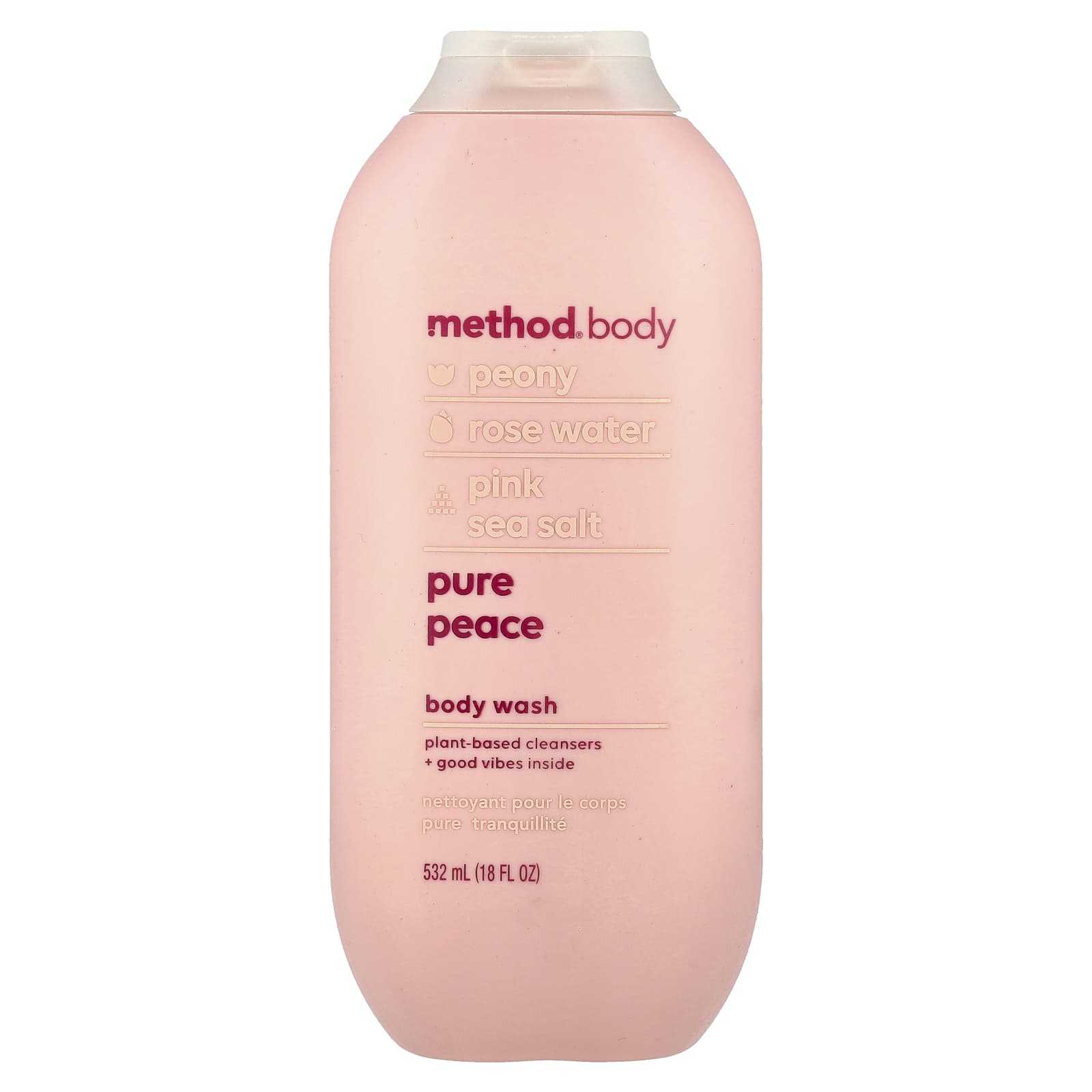Method, Body Wash, Pure Peace, 18 fl oz (532 ml) - Image 1