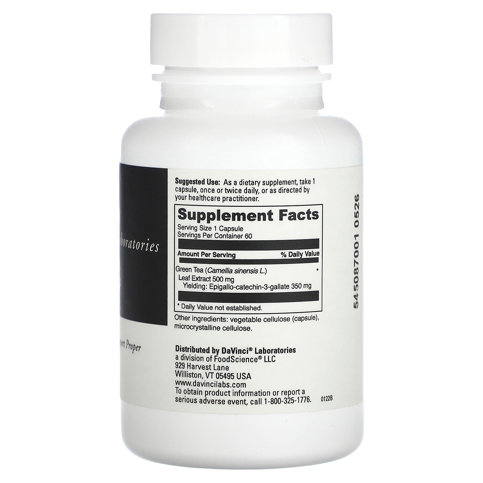 Decaffeinated Green Tea Supplement for Immune Support by DaVinci Laboratories - Image 2