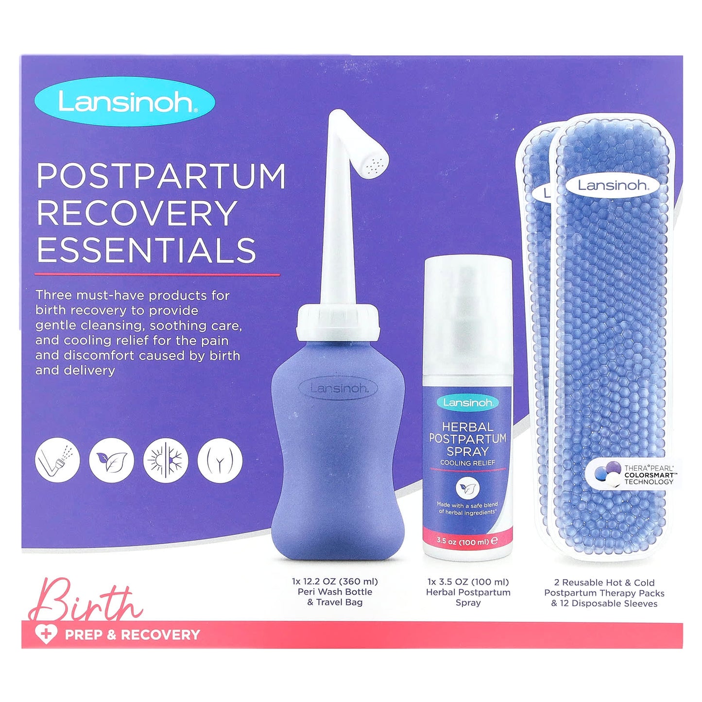 Lansinoh, Postpartum Recovery Essentials, 16 Piece Set - Image 1