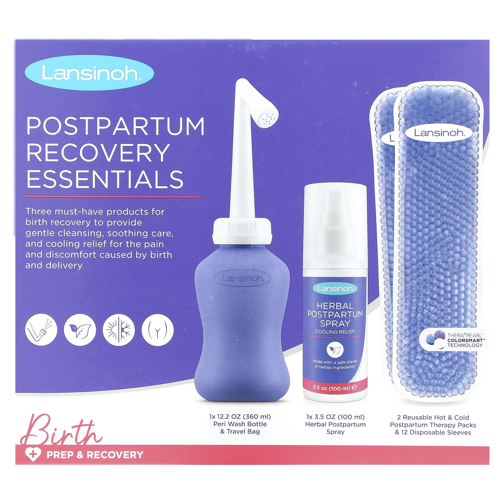Lansinoh, Postpartum Recovery Essentials, 16 Piece Set - Image 1