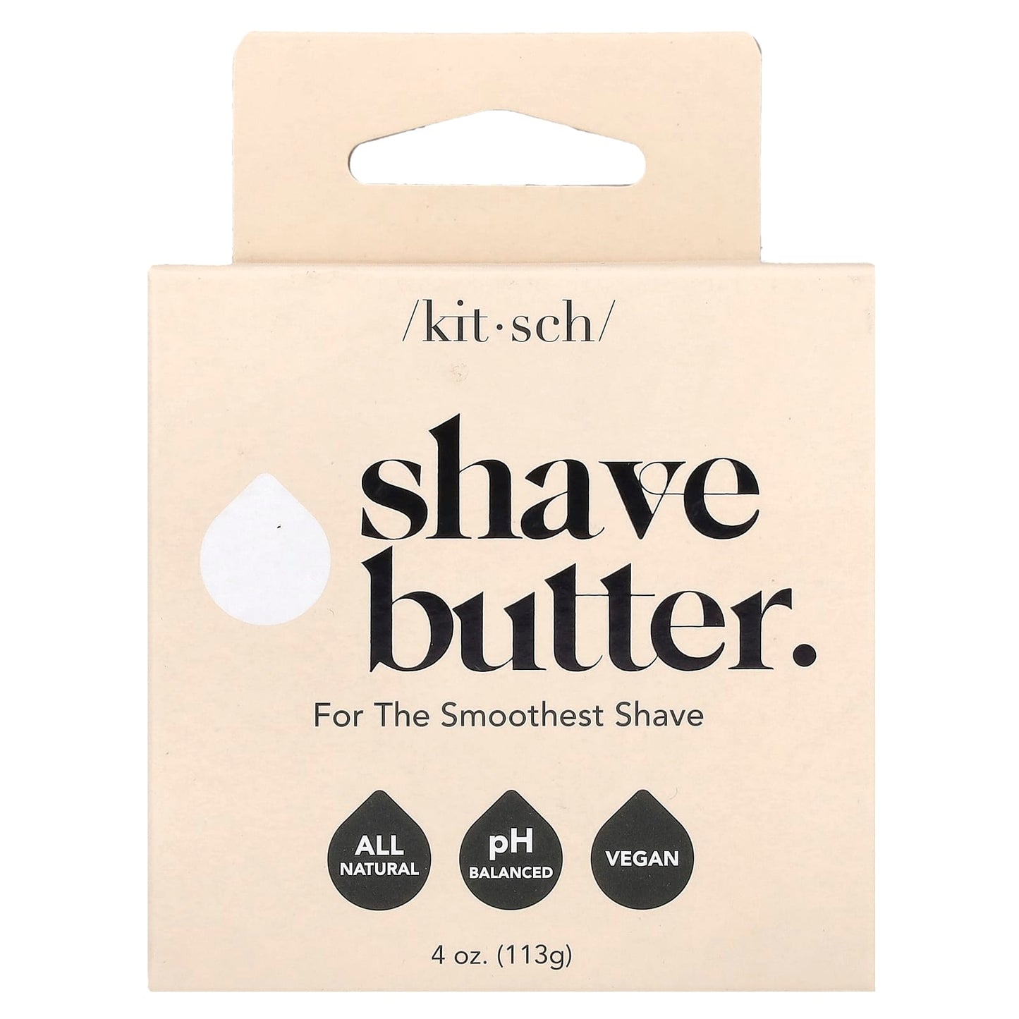 Kitsch, Shave Butter Bar, White Tea & Shea Butter, 4 oz (113 g) - Image 1