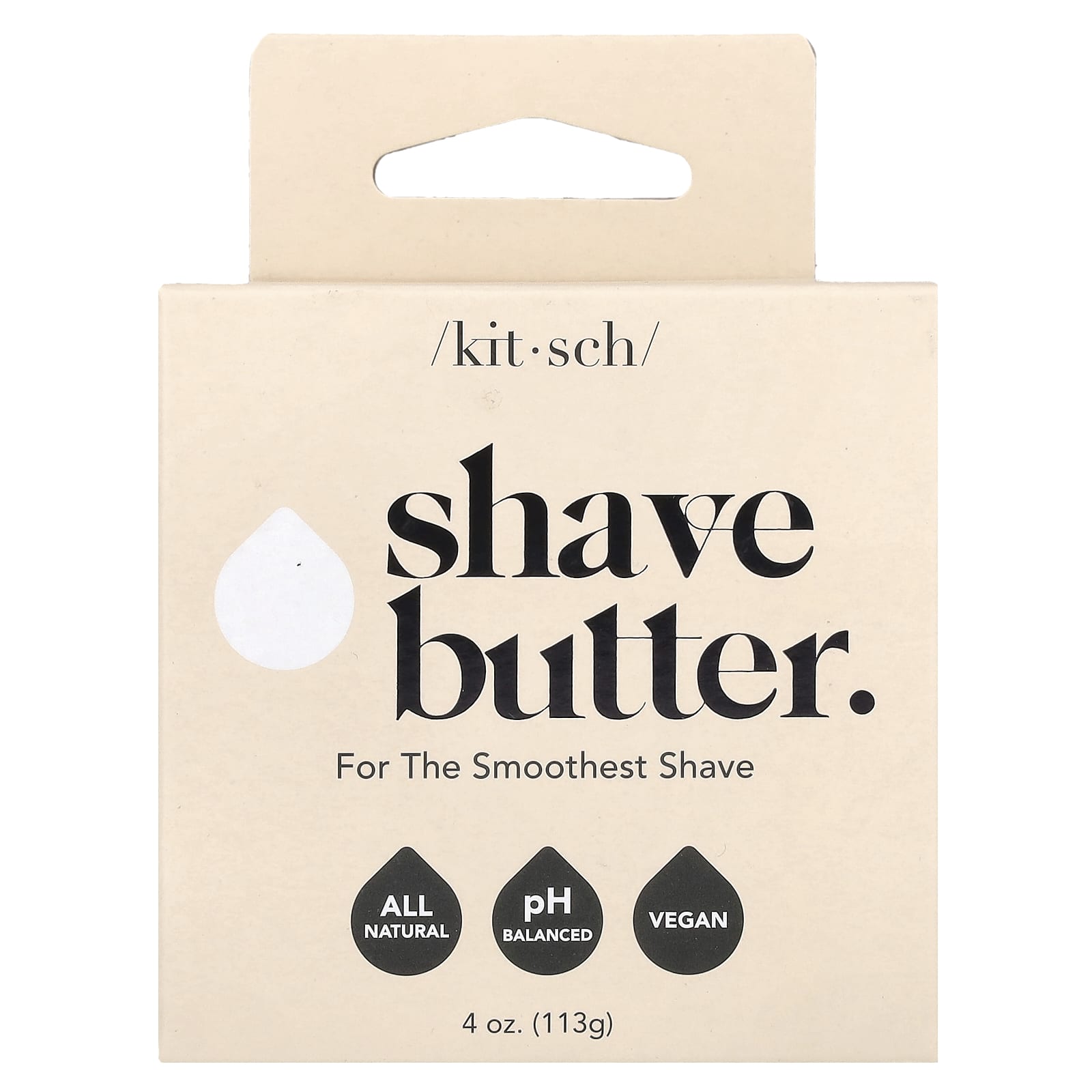 Kitsch, Shave Butter Bar, White Tea & Shea Butter, 4 oz (113 g) - Image 1